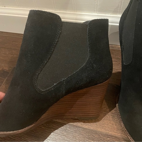 Lucky Brand Yamka Wedge Chelsea Boot in Black 9.5 - Picture 12 of 14